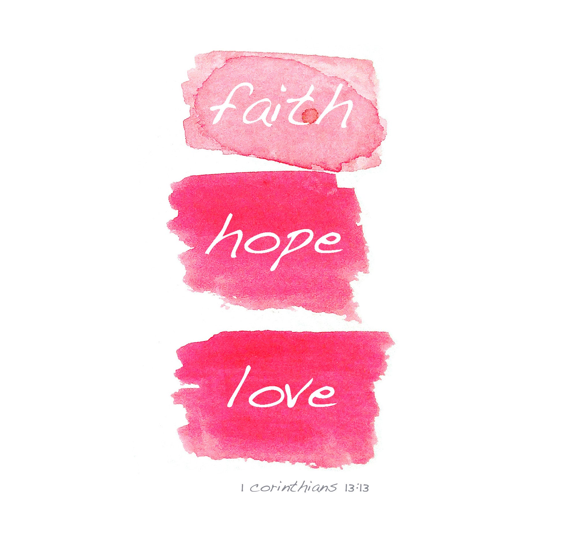 Faith, Hope and Love.....